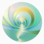 Monsoon - Fractal Classic Round Sticker