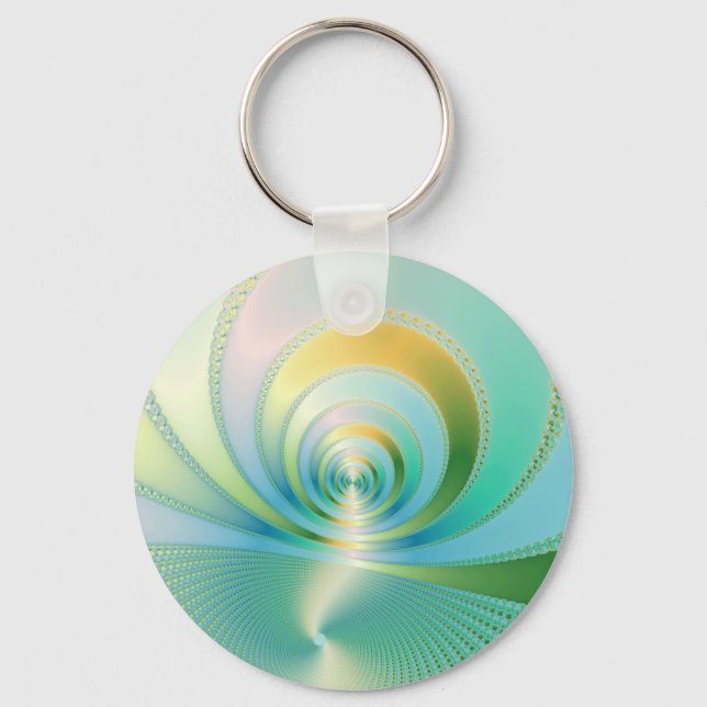 Monsoon - Fractal Keychain (Front)