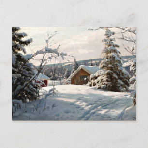 Monsted - Winter Landscape in Solbelyst Postcard