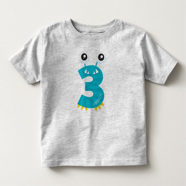 Monster 3 toddler t-shirt (Front)