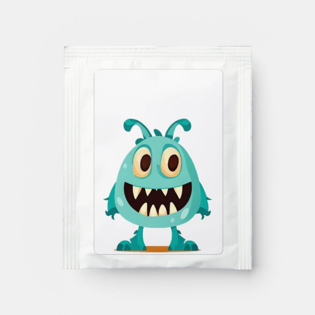 Monster/alien/cartoon Tea Bag Drink Mix (Front)