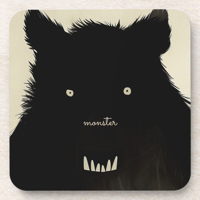 Monster and the Kid Beverage Coaster (Front)