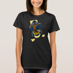 Monster Animals  Chainsaw Blue Tit T-Shirt