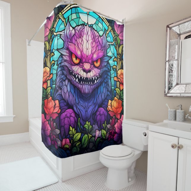 Monster Art Shower Curtain (In Situ)