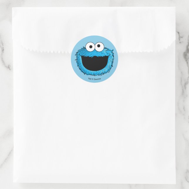 Monster at the End of this Story | Cookie Monster Classic Round Sticker (Bag)