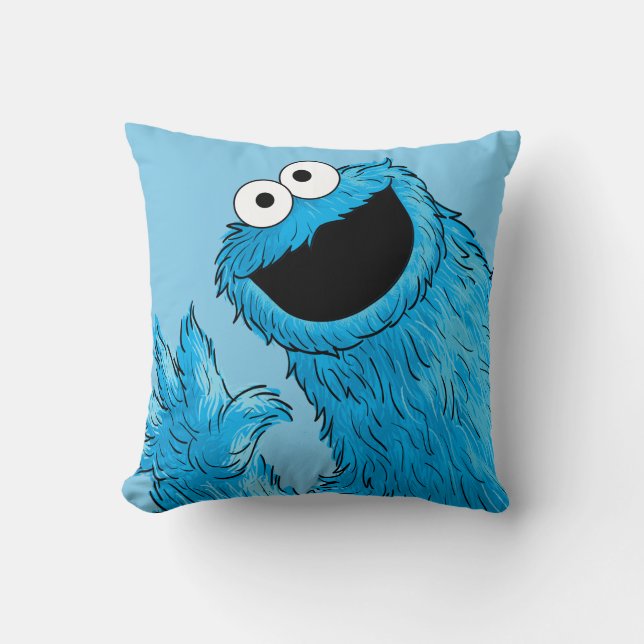Monster at the End of this Story | Cookie Throw Pillow (Front)