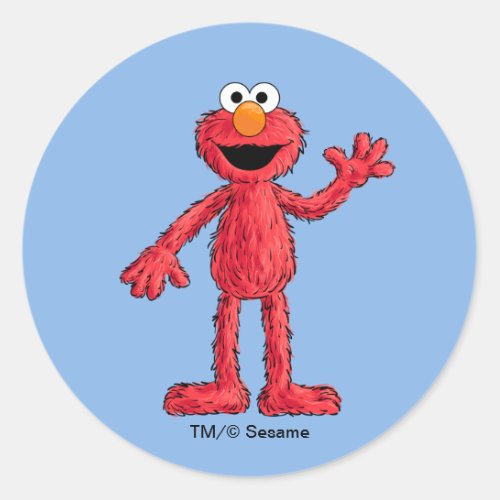 Monster at the End of this Story  Cutie Elmo Classic Round Sticker