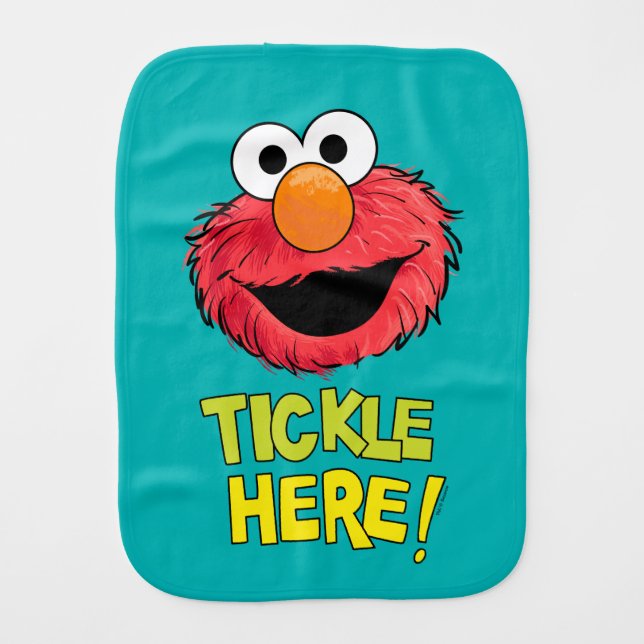 Monster At the End of this Story | Elmo Baby Burp Cloth (Front)