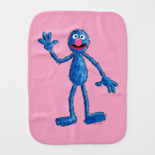Monster at the End of this Story Grover Baby Burp Cloth