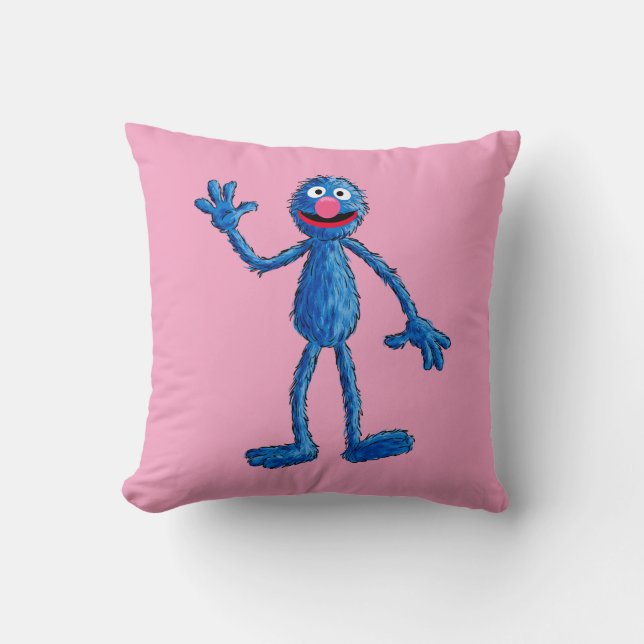 Monster at the End of this Story | Grover Throw Pillow (Front)