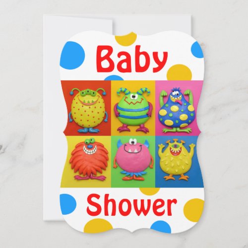 Monster Baby Shower Card