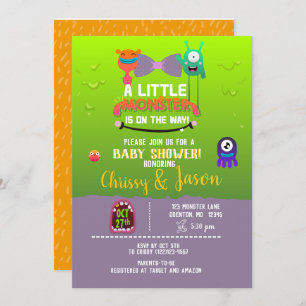 Monster Baby Shower - They've Created a Monster Invitation