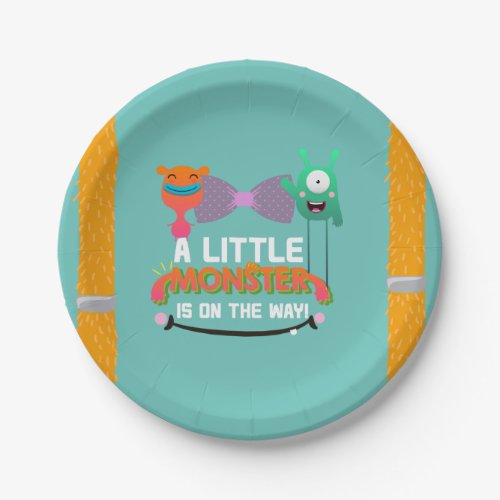 Monster Baby Shower _ Theyve Created a Monster Paper Plates