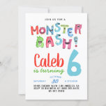 Monster Bash Birthday Invitation<br><div class="desc">Monster Bash Birthday Invitation</div>