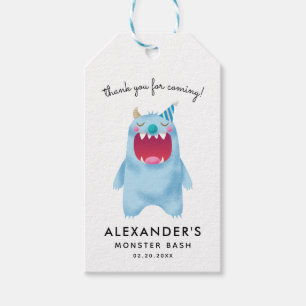 Monster Bash Birthday Party Favor Tags