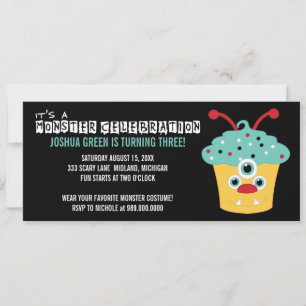 Monster Bash Birthday Party Invitations