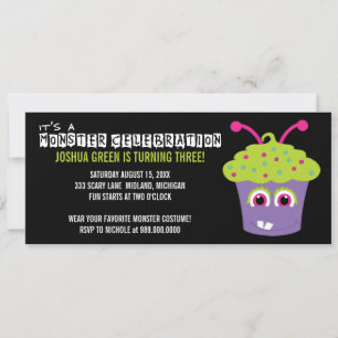 Monster Bash Birthday Party Invitations