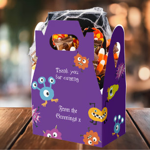 Monster Bash childrens Halloween favor treat box