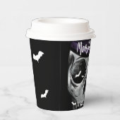 Monster Bash Fun Spooky Skeleton Halloween Party Paper Cups (Right)