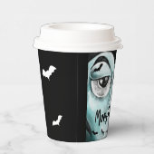 Monster Bash Fun Spooky Vampire Halloween Party Paper Cups (Right)