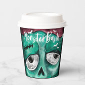 Monster Bash Fun Zombie Vampire Halloween Party Paper Cups (Front)