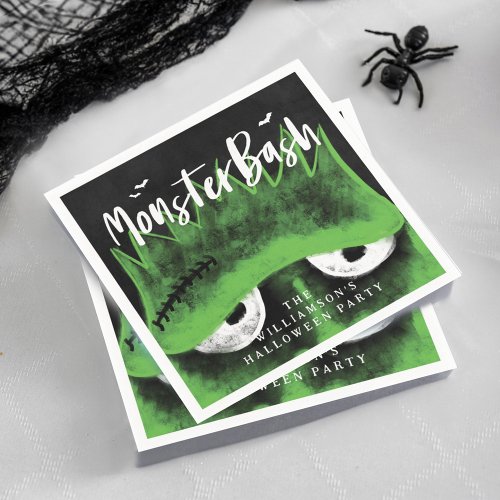 Monster Bash Spooky Frankenstein Halloween Party Napkins
