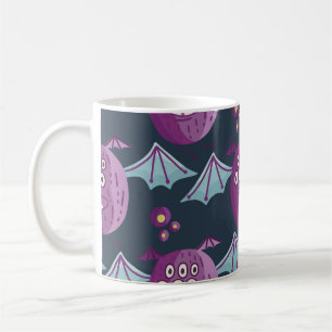 Monster Bats: Cute Cartoon Vintage Coffee Mug