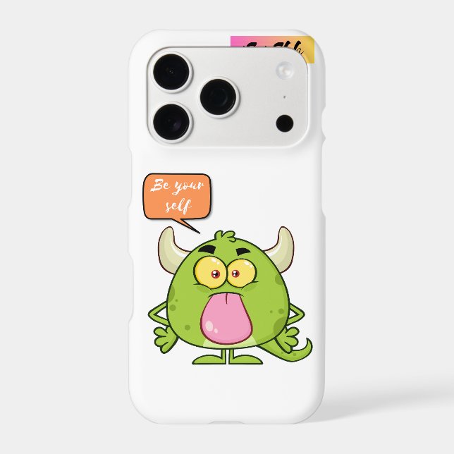 monster, be yourself iphone case (Back)