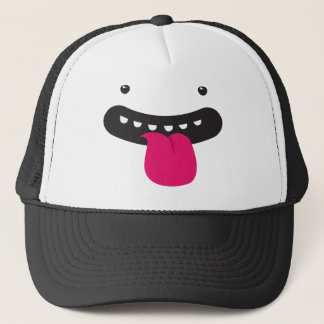 monster big silly face trucker hat
