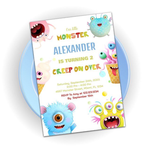 Monster Birthday Invitations (Monster Birthday Invitations)