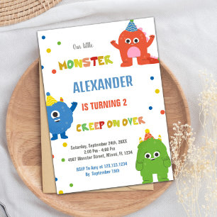 Monster Birthday Invitations