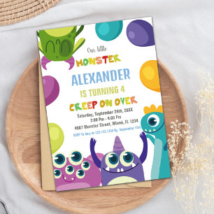 Monster Birthday Invitations, Monsters Invitation