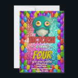 Monster birthday invite for kids<br><div class="desc">🎉 Unleash the Fun with Monster Birthday Invites for Kids! 🎈 Get ready to ROAR with excitement because it's party time! Our Monster Birthday Invites for Kids are here to make your little one's celebration unforgettable. These invites are not just pieces of paper; they're your ticket to a monstrously good...</div>