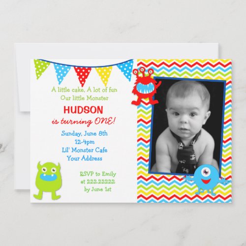 Monster Birthday Party Invitations