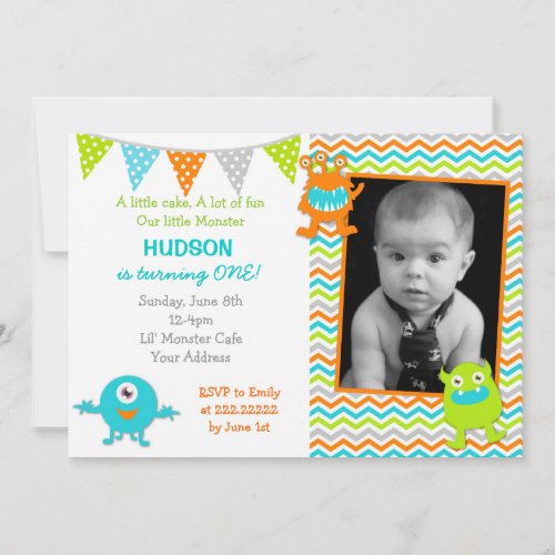 Monster Birthday Party Invitations