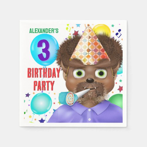 Monster Birthday Party Napkins