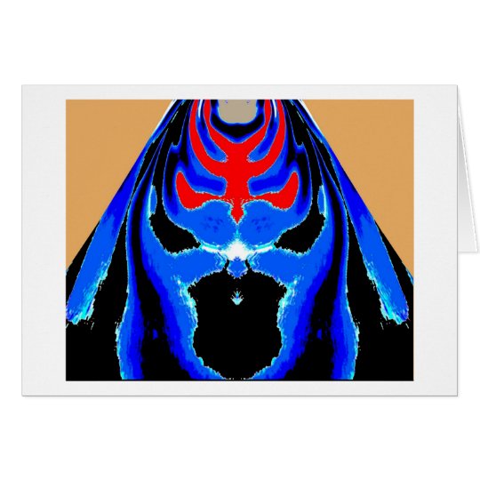 MONSTER Blue Ink : Tin Sheet Cutout Cartoon Card