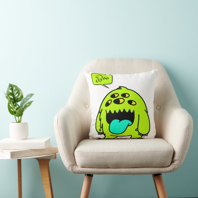 monster boo throw pillow (Chair)