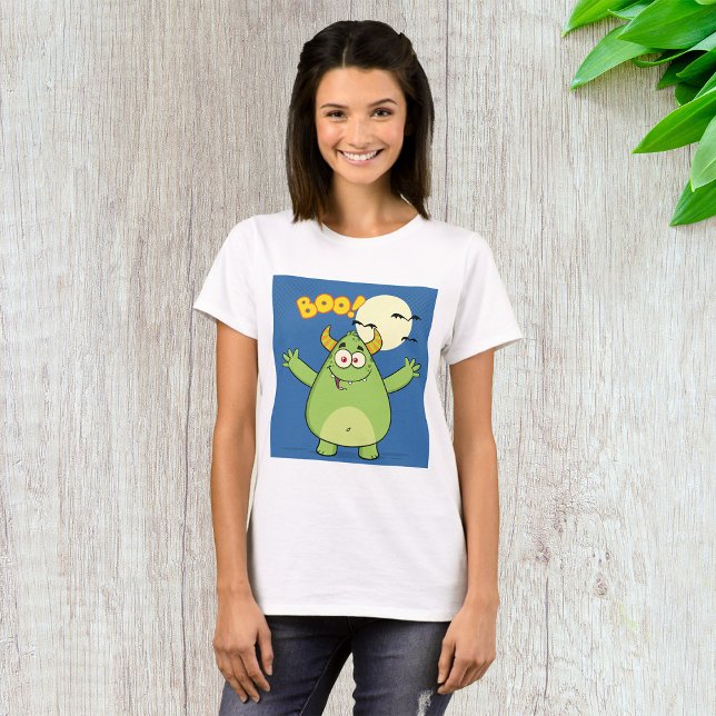 Monster Boo Womens T-Shirt (Creator Uploaded)