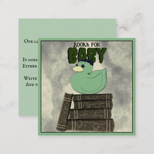 Monster Books for Baby Enclosure Card