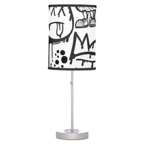 Monster Boys Hand Drawn Pattern Table Lamp