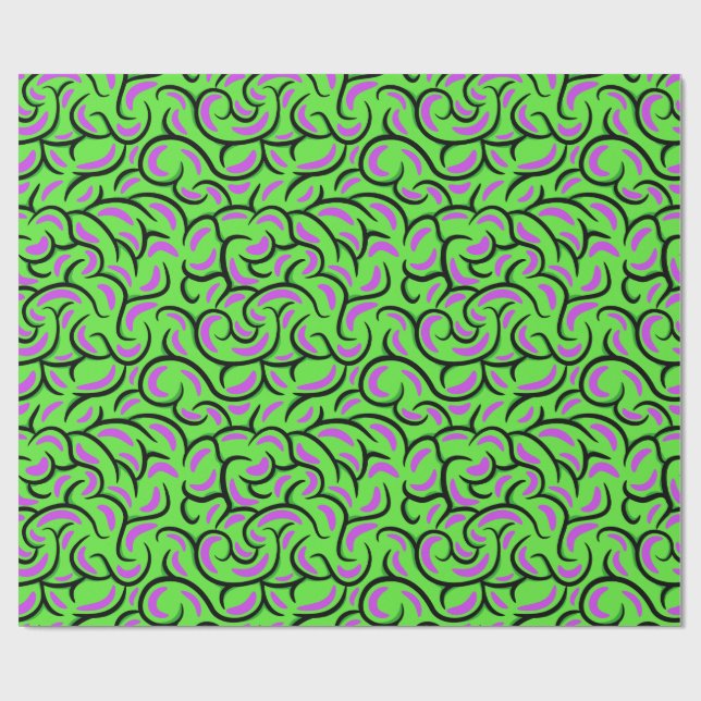 Monster Brain Wrapping Paper (Flat)