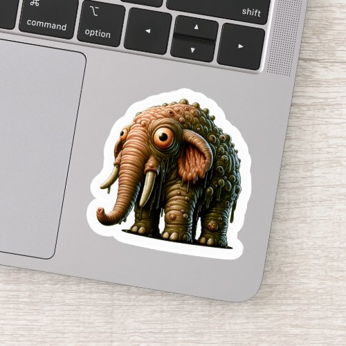 Monster Bug Eyed Elephant Sticker