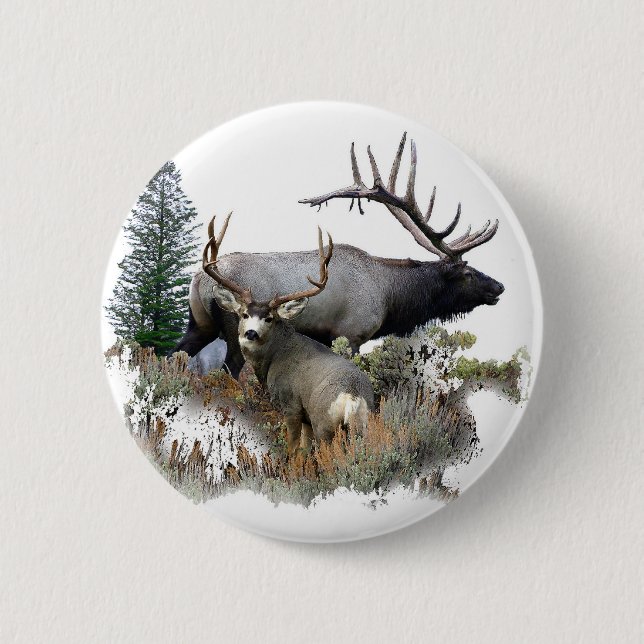Monster bull trophy buck button (Front)