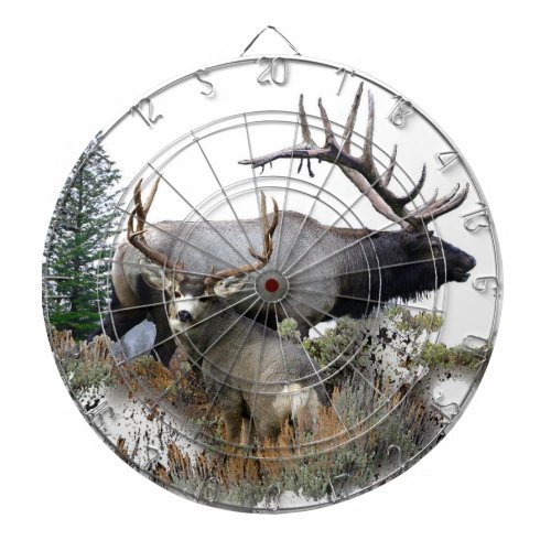 Monster bull trophy buck dartboard