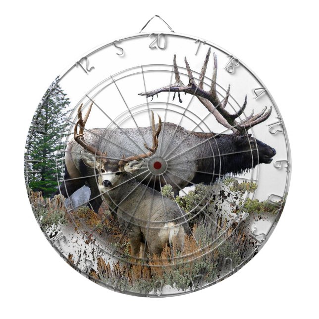 Monster bull trophy buck dartboard (Front)