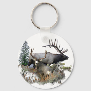 Monster bull trophy buck keychain