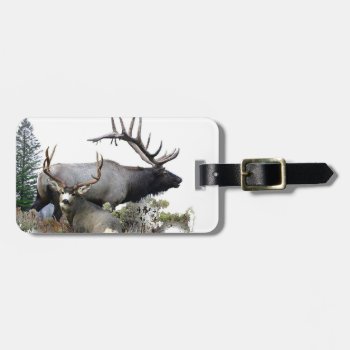 Monster Bull Trophy Buck Luggage Tag by saltypro at Zazzle