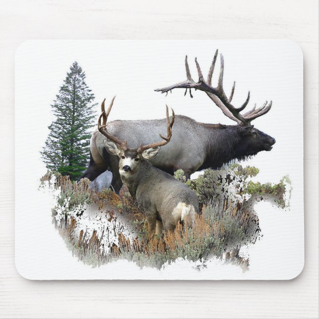 Monster bull trophy buck mouse pad (Front)