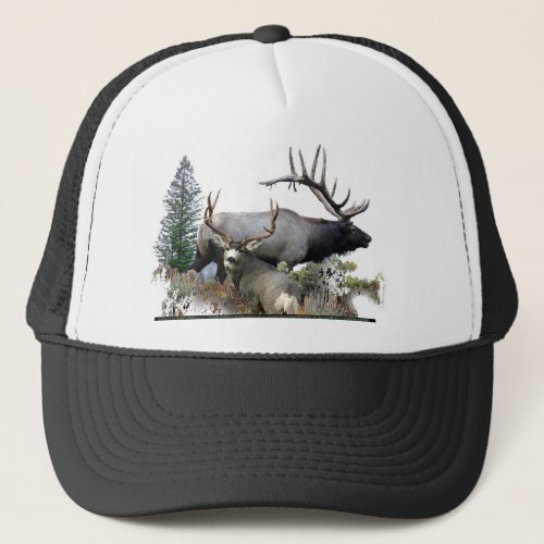 Monster bull trophy buck trucker hat